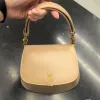 圖片 Saint Laurent 800846 YSL Box 小牛皮 Voltaire 包 太妃糖奶茶色