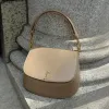 圖片 Saint Laurent 800846 YSL Box 小牛皮 Voltaire 包 太妃糖奶茶色