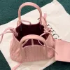 圖片 Bottega Veneta 819004 Small Pinacoteca 畫廊編織小款托特包 玫瑰粉色