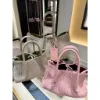 圖片 Bottega Veneta 819004 Small Pinacoteca 畫廊編織小款托特包 玫瑰粉色