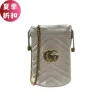 圖片 Gucci GG Marmont 575163 絎縫抽繩迷你水桶包 白色