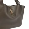 圖片 Saint Laurent 763435 YSL LE 5 A 7 Bea 柔軟鹿皮包 麝香棕色