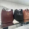 圖片 Saint Laurent 753837 YSL LE 5 A 7 大型柔軟皮革包 葡萄乾色葡萄乾色