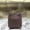 圖片 Saint Laurent 753837 YSL LE 5 A 7 大型柔軟皮革包 葡萄乾色葡萄乾色