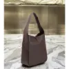 圖片 Saint Laurent 753837 YSL LE 5 A 7 大型柔軟皮革包 葡萄乾色葡萄乾色