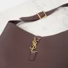 圖片 Saint Laurent 753837 YSL LE 5 A 7 大型柔軟皮革包 葡萄乾色葡萄乾色