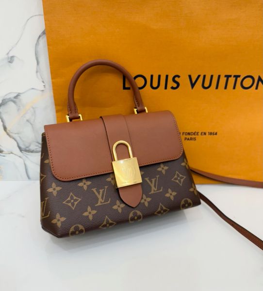 圖片 「M.Y精品」 LV locky BB 鎖頭包  斜背包 經典老花 焦糖色 M44654