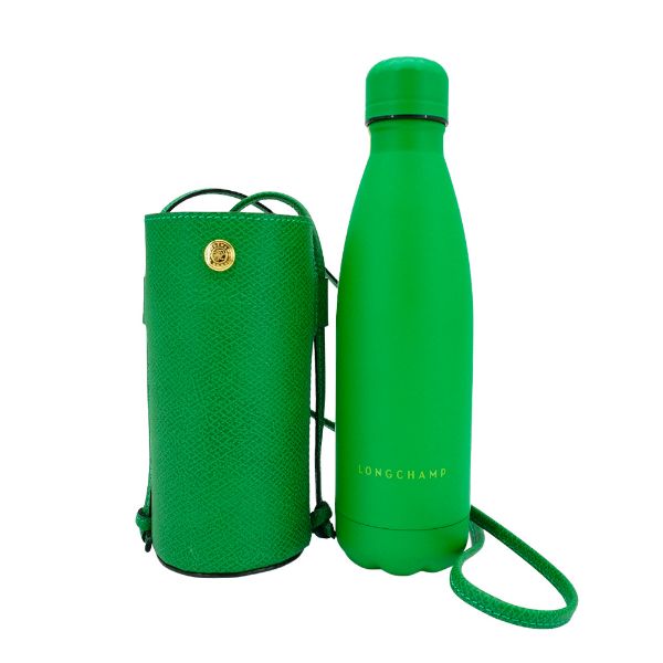 圖片 Longchamp Épure 牛皮保溫水壺套組(綠)