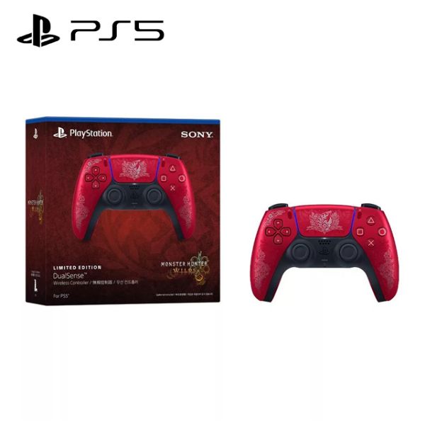 圖片 SONY 索尼 PS5 DualSense 魔物獵人 荒野 限量款無線控制器(日本公司貨)