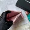 圖片 Chanel 鴛鴦扣 大雙c  粉金荔枝皮 金扣 一字錢包/卡包