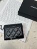 圖片 Chanel 25p 全黑so black 內裏零錢袋 小錢包/三折短夾