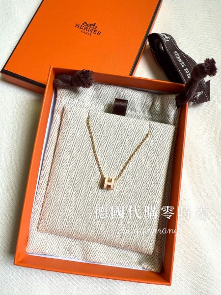 圖片 ✨Hermes mini pop H 薔薇粉/金 項鍊 📦在台現貨