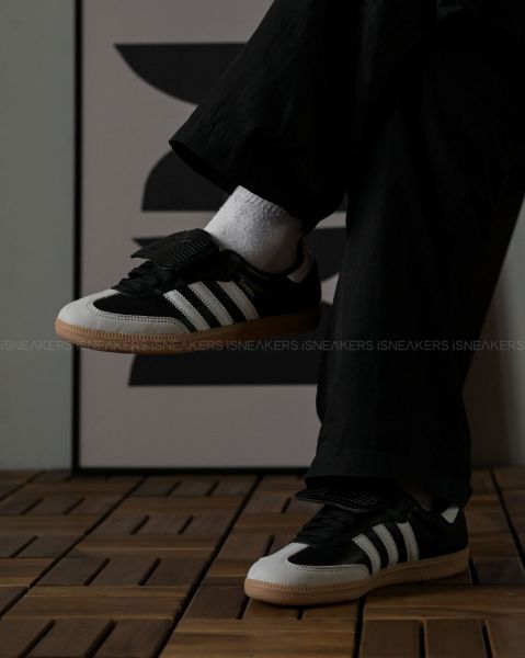 iSNEAKERS 現貨 Adidas Samba LT "Black White" 翻蓋黑 IG2010