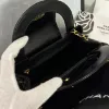 圖片 CHANEL 23K KELLY 黑金手提皮革鏈包