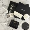 圖片 CHANEL 25S 黑金L型短夾