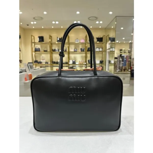 圖片 Miu Miu 5BB117 大款小牛皮 Beau包 黑色