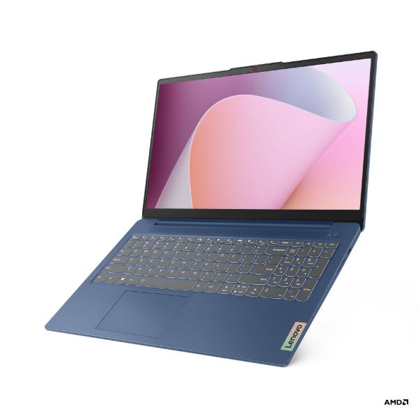 圖片 Lenovo 聯想 15.6吋R5輕薄筆電(IdeaPad Slim 3/82XM00FVTW/R5-7430U/16G/512G/W11/藍)