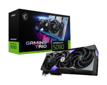 圖片 微星 RTX 5090 32G GAMING TRIO OC/std:2497MHz/三風扇/註冊五年保(長35.9公分)