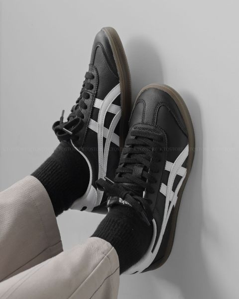 圖片 KTQ STORE 現貨 Onitsuka Tiger Tokuten 鬼塚虎德訓鞋 黑白 皮革焦糖底男女鞋1183C429-001	
