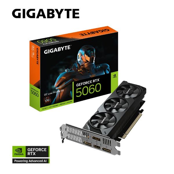 圖片 【GIGABYTE 技嘉】RTX 5060 OC Low Profile 8G 顯示卡 N5060OC-8GL