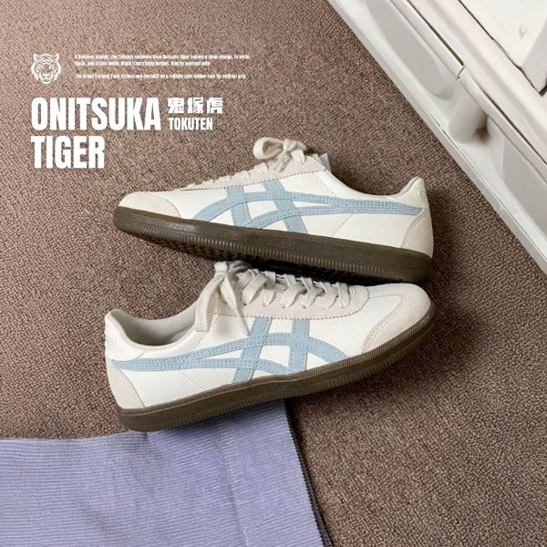 NICEDAY 代購 Onitsuka Tiger Tokuten 鬼塚虎 寶寶藍 淺藍 天藍 奶油白 麂皮 板鞋 1183c086-104