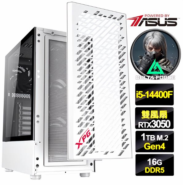 圖片 三角洲行動】十核心 I5 華碩 B760 獨顯 RTX3050 飇16G 電競 SSD 電腦 主機【楓之谷