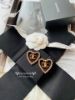 圖片 Chanel 閃鑽大愛心耳釘 超級好看