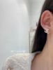 圖片 Chanel 大雙c淡金水鑽耳釘