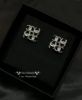 圖片 Chanel 銀色四花cc耳釘