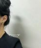 圖片 Chanel 熔岩愛心cc耳釘