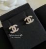圖片 Chanel 24a 經典cc 金 水鑽耳釘