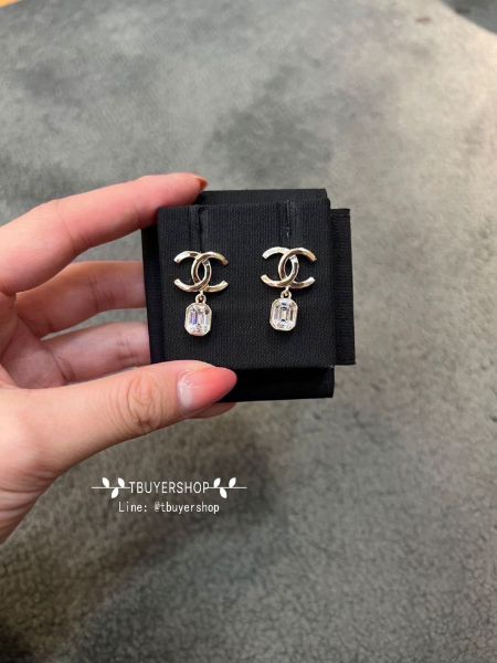 圖片 Chanel 方糖 雙c吊墜耳釘