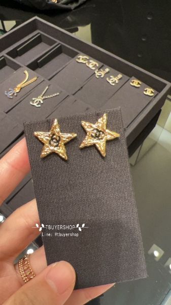 圖片 Chanel 熔岩星星 雙c耳釘