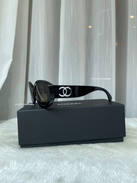 圖片 ✨本 日 新 款 Chanel 雙C橢圓透明簍空墨鏡🕶️
