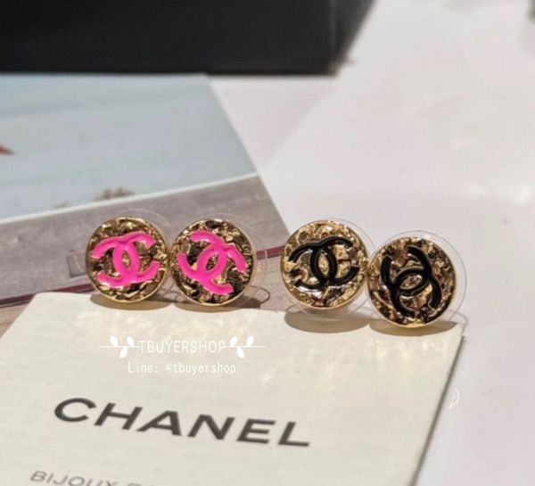 圖片 Chanel 小鈕扣cc耳釘