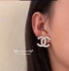 圖片 Chanel 24k 水鑽大雙c耳夾