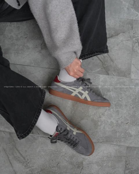 圖片 KTQ STORE 現貨 Onitsuka Tiger Tokuten 鬼塚虎 焦糖底 紅尾灰色復古 1183C430-020