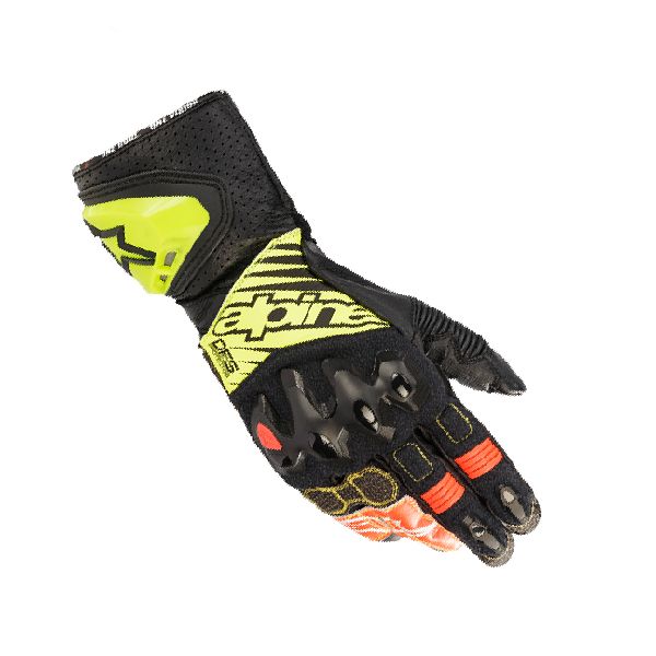 圖片 ALPINESTARS A星 GP-TECH V2 黑黃 長手套 防摔 競技 袋鼠皮 真皮