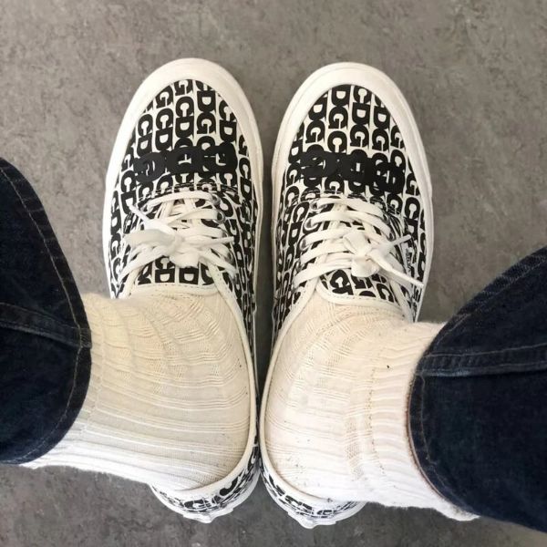 圖片 KTQ STORE 預購 CDG x Vans OG Authentic "Black Heel Tab" 滿版塗鴉 川久保玲