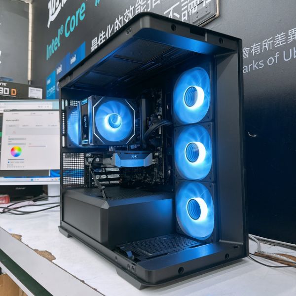 圖片 精靈9號 INTEL I5-14400F 雙風無限鏡 塔扇 RTX5060 獨顯 D300 海景房 電競主機