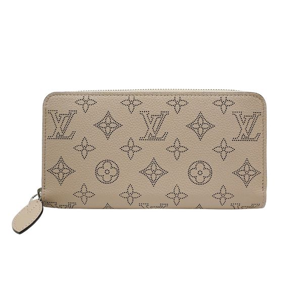 圖片 Louis Vuitton Mahina Zippy 穿孔小牛皮拉鍊長夾(M69821-斑鳩灰)