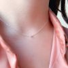 圖片 大員囡仔【獨家精選】細小圓x鋯石 925純銀 極細/鎖骨項鍊