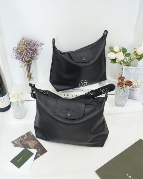 圖片 Longchamp 半月形HOBO單肩包-黑色(預購)