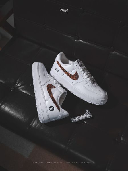 【Focus Store】Supreme x GOODENOUGH x Nike Air Force 1 Low SP "White Cheetah Print" IM3483-100