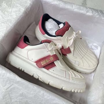 圖片 Dior ID粉白拼毛毛貝殼鞋