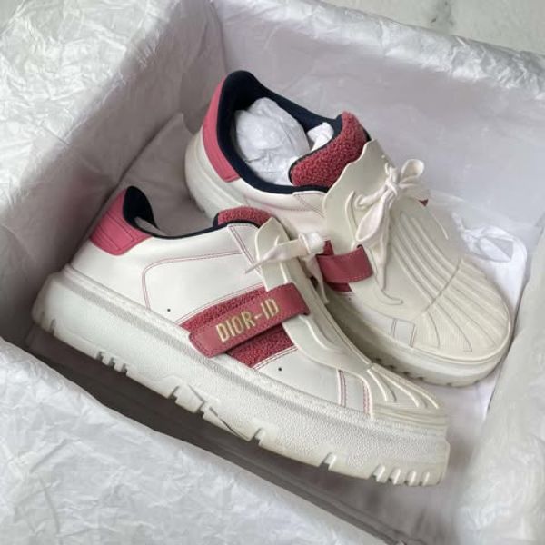 圖片 Dior ID粉白拼毛毛貝殼鞋