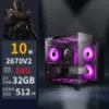 圖片 【小資電競】全透海景房 10核 8G獨立獨顯 分期0利率 RX580 32G 1TB電競主機 電腦主機高端配置 售後有保