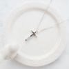 圖片 【美鑽銀飾】輕奢風黑鋯石十字架 | 925純銀鎖骨項鍊 | 大員囡仔