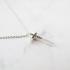 圖片 【美鑽銀飾】輕奢風黑鋯石十字架 | 925純銀鎖骨項鍊 | 大員囡仔