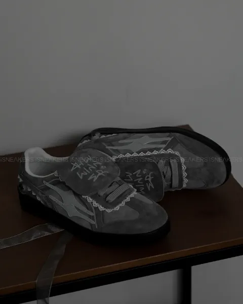 iSNEAKERS 現貨 Killwinner 德訓鞋 麂皮灰蕾絲 KWDX240403